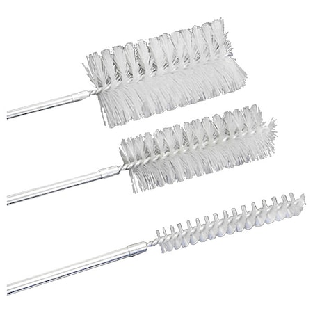 Cole Parmer Utility Brush, 43 3/8 in L, White 0628618