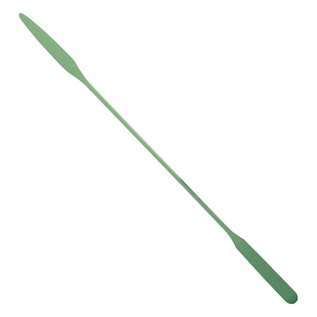 Zoro Select Laboratory Spatula, 20.32 cm L, Green 0636911