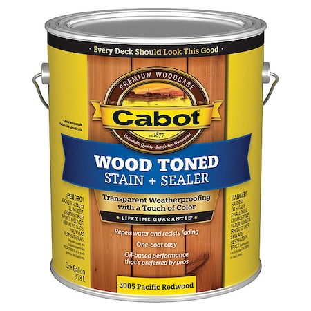 Cabot Translucent, Pacific Redwood, Flat, 1 gal. 140.0003005.007