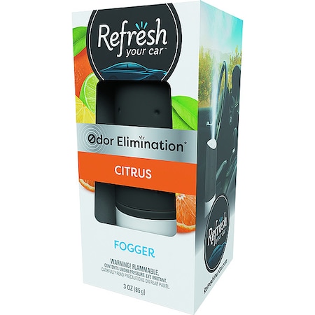 Refresh Air Freshener, Fogger, White, Citrus 08202