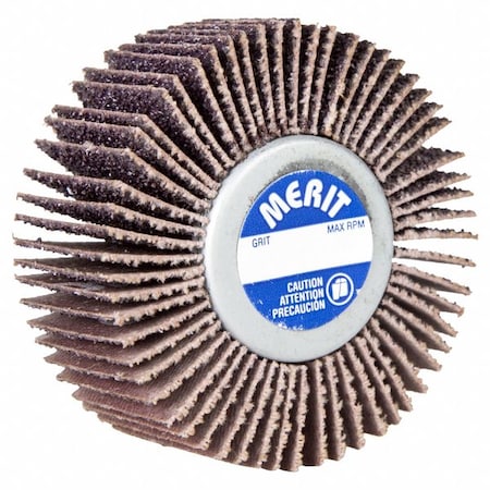 Merit Flap Wheel, Aluminum Oxide, 2 1/2" dia 08834134024