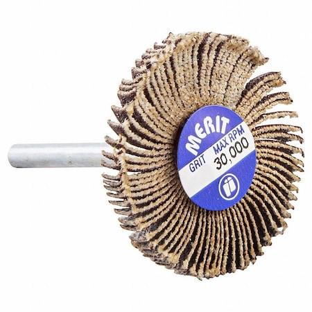 Merit Flap Wheel, Aluminum Oxide, 1 3/16" dia 08834137495
