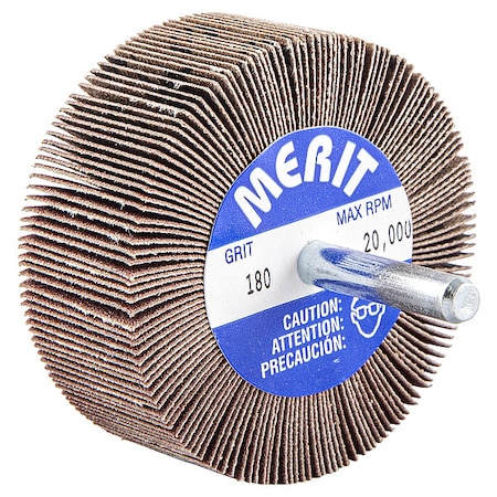 Merit Flap Wheel, Aluminum Oxide, 2 1/2" dia 08834137413