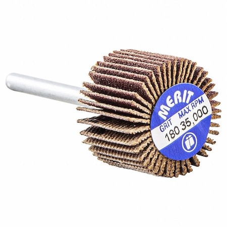 Merit Flap Wheel, Aluminum Oxide, 3/4" dia 08834137573
