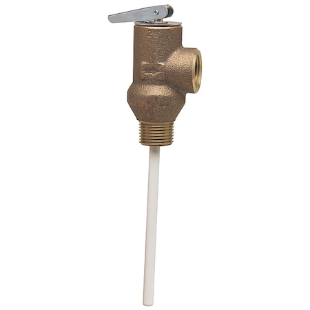 Watts Temperature Pressure Relief Valve, Bronze 1/2 1XL- 8-150210