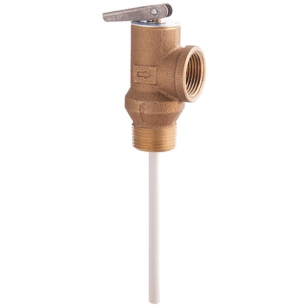 Watts Temperature Pressure Relief Valve, Copper 3/4 LF100XL 175-210