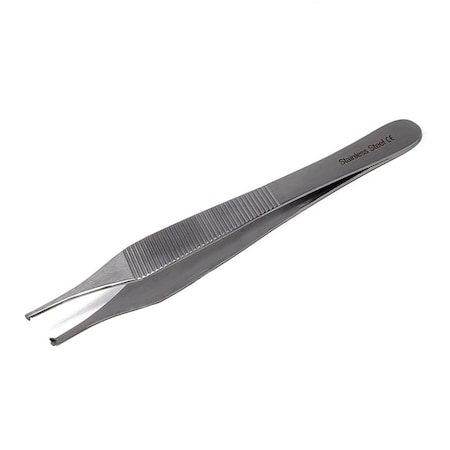 A2Z Scilab Hollow Handle Tweezers, 1x2 Teeth, 4.75 inches, Straight, Stainless Steel A2Z-ZR-248-SU
