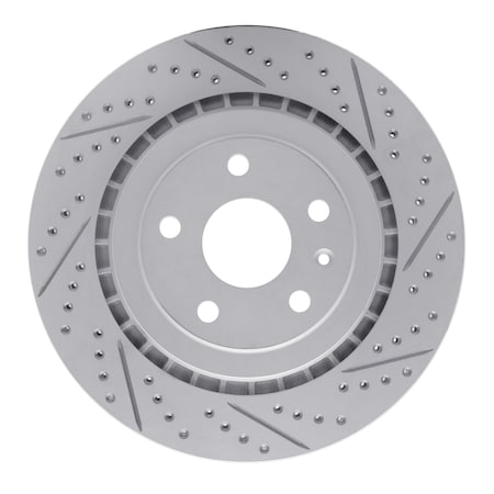 Dynamic Friction Co DFC Geoperformance Rotor - Drilled and Slotted 830-47074R