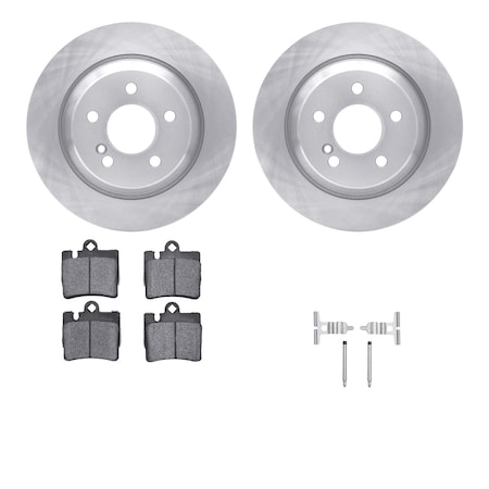 Dynamic Friction Co DFC Rotors with EURO 5000 Ceramic Brake Pads includes Hardware 6612-63216