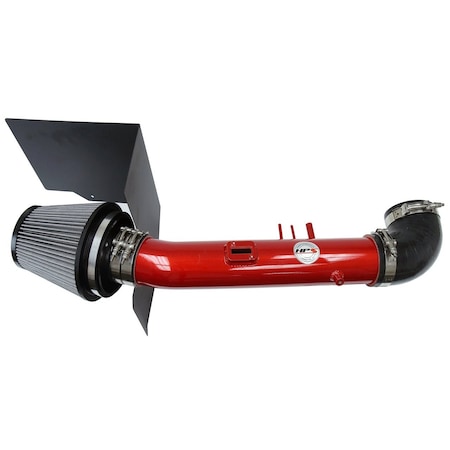 Hps Performance Air Intake Kit with Heat Shield, Red,  827-523R