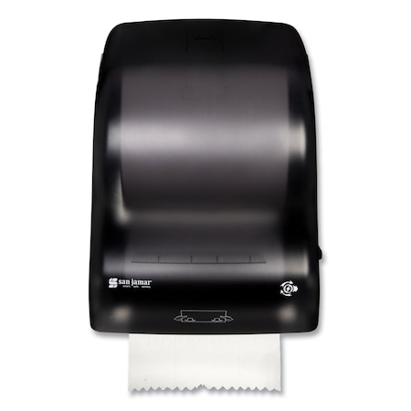 San Jamar Simplicity Mechanical Roll Towel Dispenser, 15.25 x 13 x 10.25, Black T7400TBK