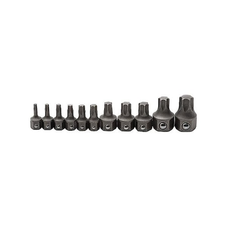 Gearwrench Hand Bit Socket Sets, Alloy Steel, SAE 81560