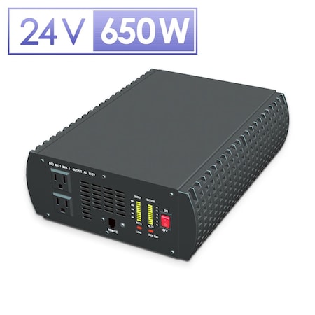 Automaxx 650W 24V Pure Sine Wave Inverter with Bluetooth Remote Control UP8K2HCB