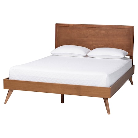 Baxton Studio Jiro Platform Bed with Panel Headboard, King 269-11099-9409-ZORO