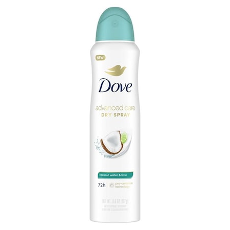 Dove Coconut Water and Lime Scent Antiperspirant Deodorant Dry Spray, 3.8 Ounce, 12PK 69733226