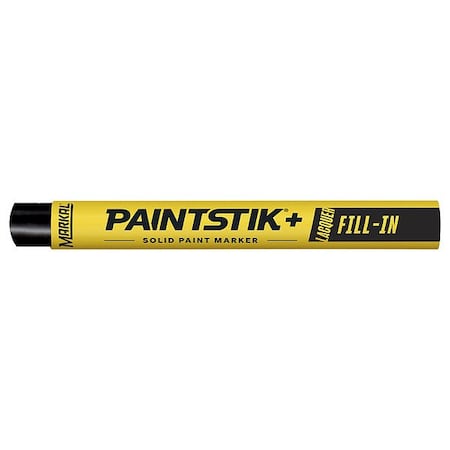 Markal Solid Paint Marker, 4-1/4 in L, Black, Paint 51123G