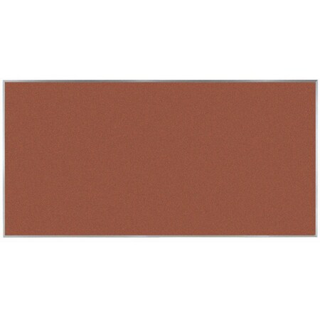 Aarco VIC Cork Bulletin Board w/ a Clear Satin Anodized Aluminum Frame, Cinnamon Bark 48''Hx96''W DW4896207