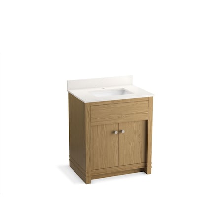 Kohler Alouette 30" bathroom vanity cabinet with sink and quartz top 33265-WEK