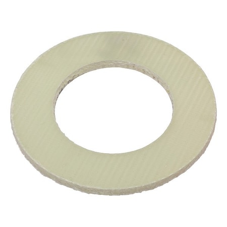 Zoro Select Flat Washer, For Screw Size 1/2 in , Fiberglass Not Applicable Finish, 10 PK Z8336