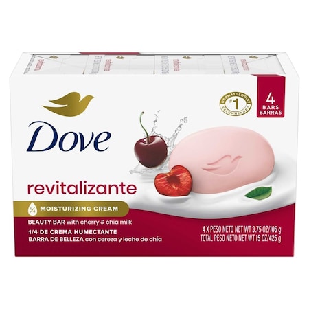 Dove Revitalizante Cherry and Chia Milk Beauty Bar Soap, 15 Ounce, 8PK 62769945
