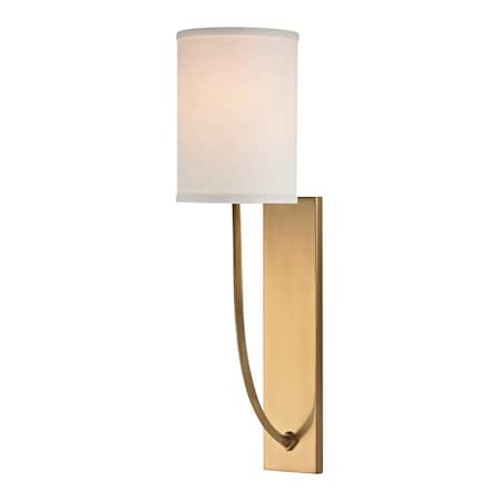 Hudson Valley Lighting Colton 1 Light Wall Sconce 4.5 In. Aged Brass 731-AGB