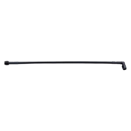 Allstar Performance 15 in. 90 deg -4 AN No. 4 Black Coated Braided Line ALL48401