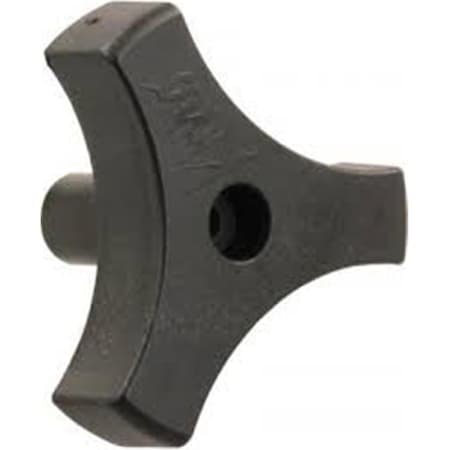 Jr Products 0.56 in. Tri-lug Window Knob, Black JRP20175