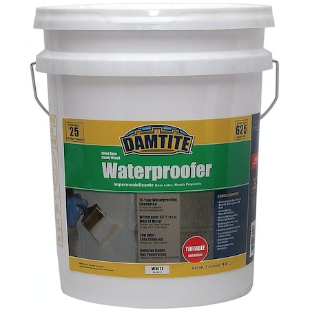 Damtite Paint 5 Gal White Waterproofin 03555
