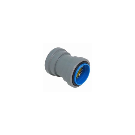 Southwire SIMPush Conduit Coupling, 1/2 in Push-In, 1.41 in Dia, 2.32 in L, PVC 65083401