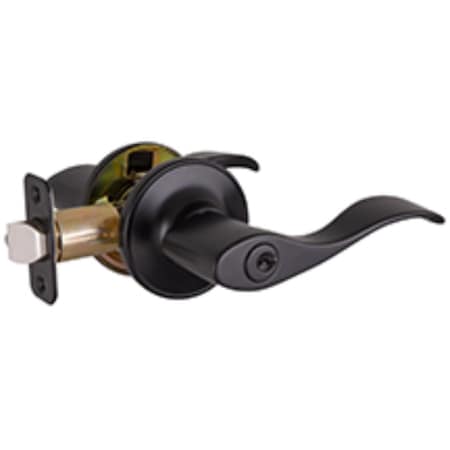 Dhi Springdale Dummy Keyed Entry Door Handle, Matte Black 778886