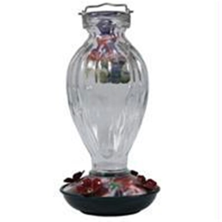Audubon/Woodlink Audubon-woodlink-Audubon Fluted Glass Hummingbird Feeder- Bronze-clear 20 Ounce 990994