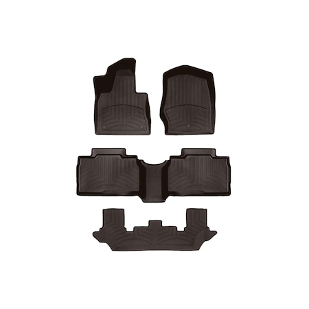 Weathertech Cocoa, Front and Rear and Rear FloorLiner HP 471575-1-2-4IM