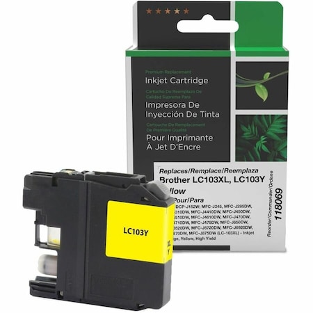 Clover Imaging Group Imaging Non-OEM New High Yield Yellow Ink Cartridge 118069