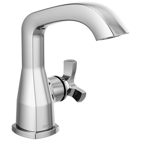 Delta Stryke Single Handle Bathroom Faucet, 6.56 in, Lumicoat Chrome 5766-PR-MPU-DST