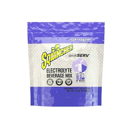 Sqwincher Electrolyte Replenishment, Grape, 1.3oz, PK100 159060967