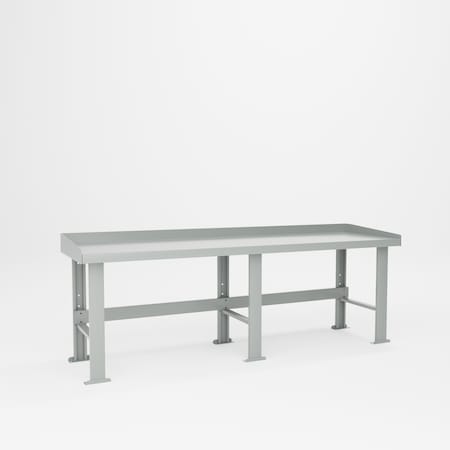 Pucel B-Series Workbench, 28 in D x 96 in L x 32-1/2 in H, Gray B-2896