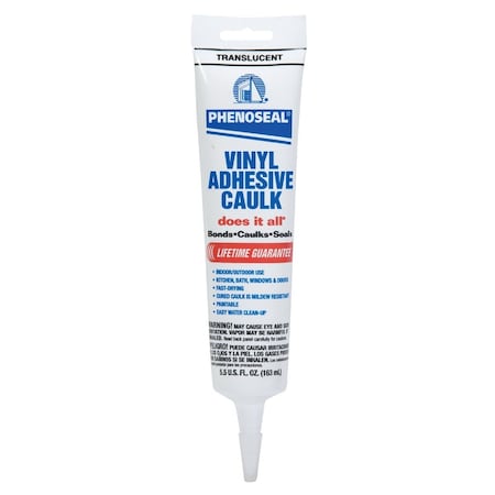 Dap Phenoseal 6 Oz. Translucent Vinyl Adhesive Caulk 7079807027