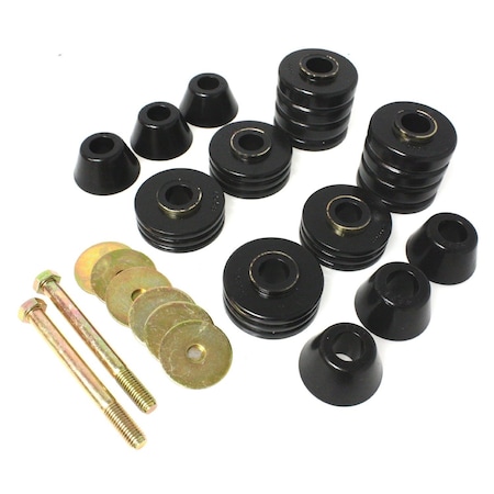 Energy Suspension Body Mount Bushings, Black; Polyurethane 3.4103G