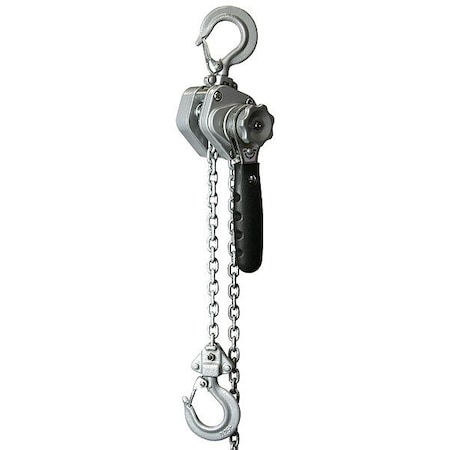 Oz Lifting Products Lever Chain Hoist, 15 ft Chain L, Gray OZIND025-15LH
