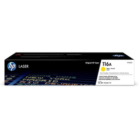 Hp HP 116A, W2062A Yellow Original LaserJet Toner Cartridge, 700 Yield W2062A