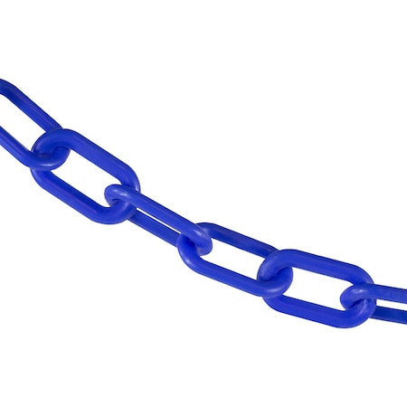 Mr. Chain 2" x 10' Blue Plastic Safety Chain 50006-10