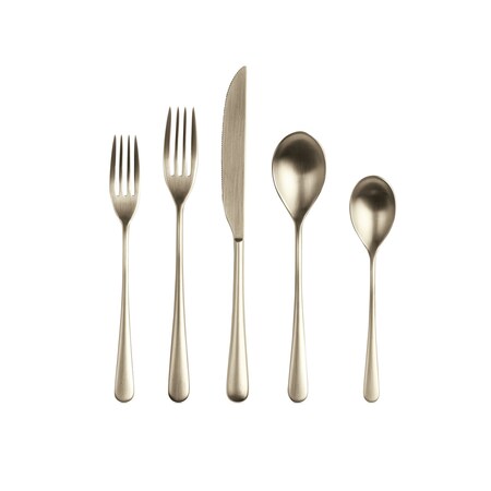 Mepra Neve Flatware Set - 20 Pieces - Ice Champagne 102522020IC