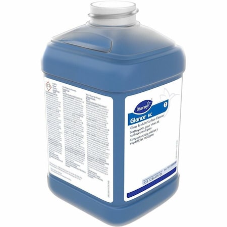 Diversey Liquid Glass and All Purpose Cleaner, 2.5L, Blue, Unscented, Bottle, 2 PK 101109690