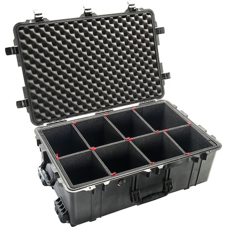 Pelican Black Protective Case, 31.59"L x 20.47"W x 12.45"D 016500-0050-110