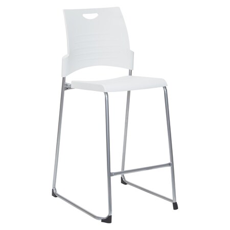 Office Star Products DC Series Tall Stacking Chair, White DC8309C25-11