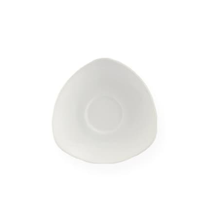 Cac Foodservice CAC China Clinton Rolled Edge Triangular Saucer 4-3/4 in - 3 doz, 36PK RCN-38