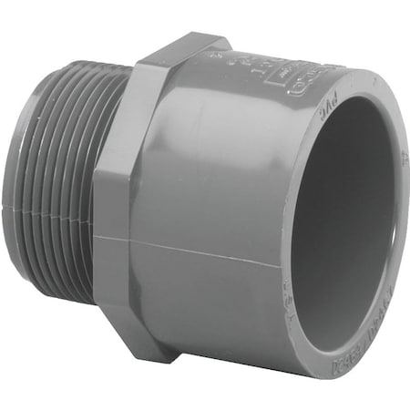 Genova LASCO 836012BC Pipe Adapter, 114 in, Slip x MIP, PVC, SCH 80 Schedule 836012-BC