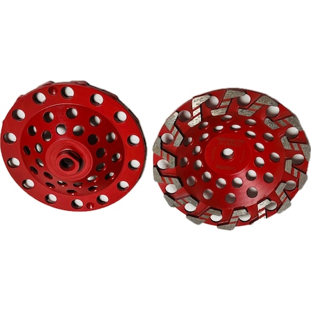 Vantage Product Triagle Segmented Cup Wheel, Concrete Cutting, 7'', Coarse ZSEG714A1HT30