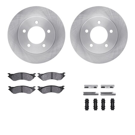 Dynamic Friction Co DFC Brake Rotor- Heavy Duty Brake Pad includes Hardware 6412-54188