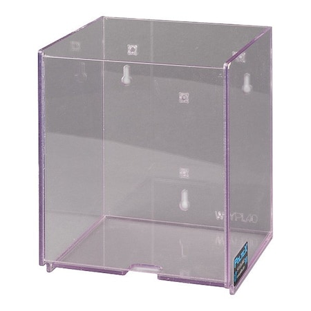 Poltex Lab Wypall Dispenser, Clear, 6 3/4 in L WYPL40BK-M